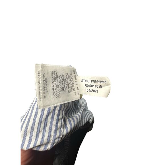 Vineyard Vines Performance on the go OTG blue white strip button up shirt 2XL - Picture 9 of 9